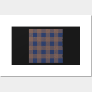 Little Critter Plaid - Navy and Light Brown Posters and Art
